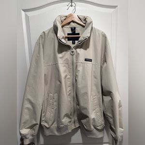Men’s Lands’ End Neutral Beige Jacket with Hood - Size XL